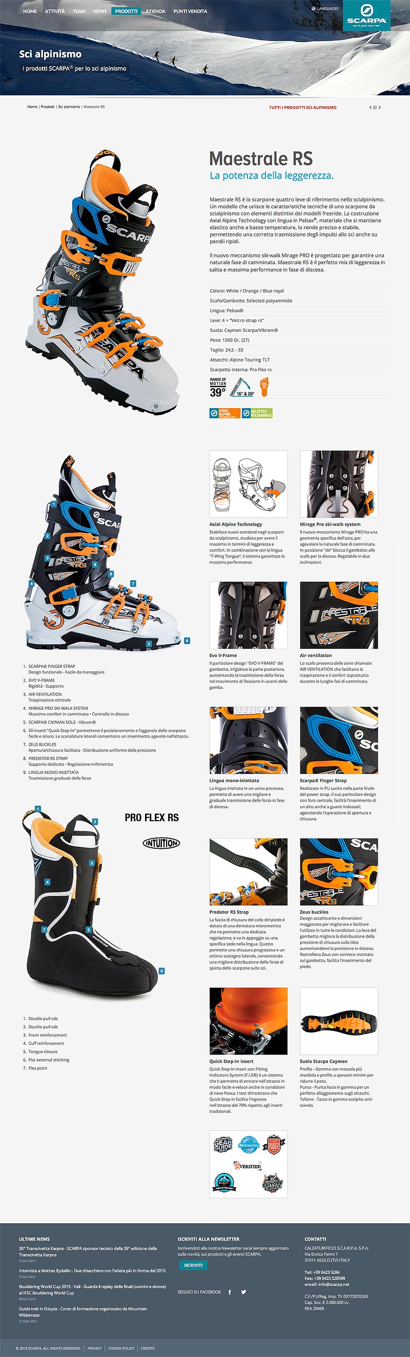 Scarpa web site